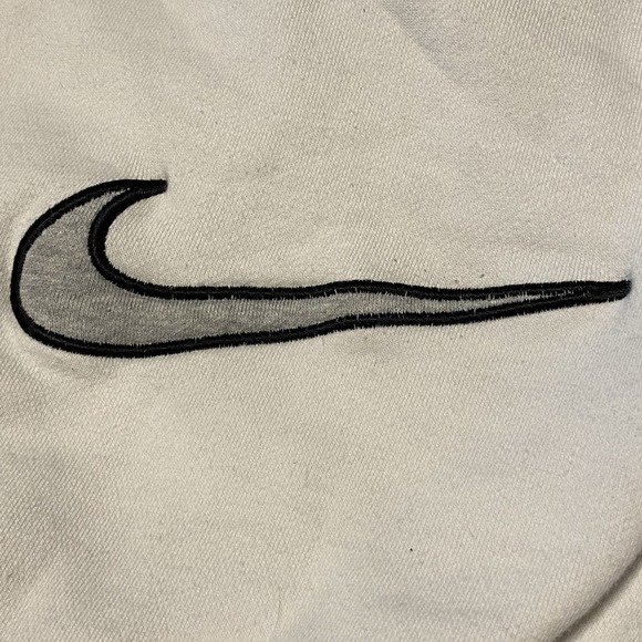 VTG Nike Oversized Cropped Crewneck Sweatshirt XL Swoosh Late 90s Y2K Streetwear - Picture 3 of 10